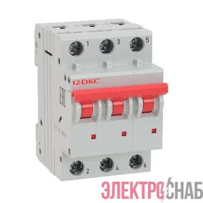 Выключатель автоматический модульный 3п C 25А 10кА MD63 YON MD63-3C25-10