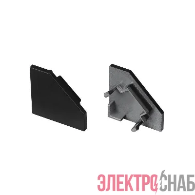 Заглушка SL-KANT-H18 FLAT BLACK глухая пластик (комплект) Arlight 049431