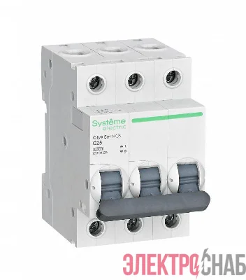 Выключатель автоматический модульный 3п C 25А 4.5кА City9 Set 400В SE C9F34325