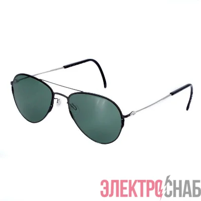 Очки черные солнцезащитные из титана с зел. линзами DKC NOL6ENNC