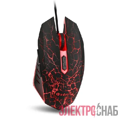 Мышь MG610 игровая проводная 1200-3600dpi черн. с ковриком Intro Б0056135