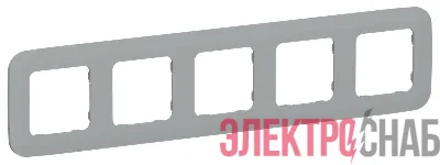 Рамка 5-м СП FLITE РУ-5-А-ФлС сер. IEK FI-M52-31-20-K03