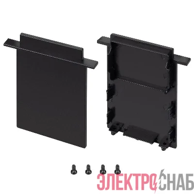 Заглушка SL-LINIA52-3L-F-HIGH BLACK глухая пластик (комплект) Arlight 044704
