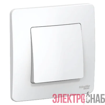 Выключатель 1-кл. СП Blanca 6А IP20 (сх. 1) 250В бел. SE BLNVS006101