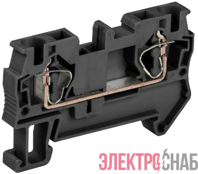 Клемма пружинная КПИ 2в-4 41А черн. IEK YZN11-004-K02