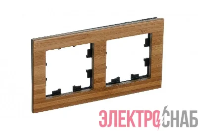 Рамка 2-м ATLASDESIGN NATURE дерево бамбук SchE ATN353202