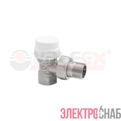 Клапан термостатический для радиатора угловой 3/4дюйм с доп. уплотнением (80/10) К VALFEX VF.031.TN.05