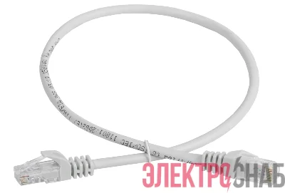 Патч-корд кат.5E UTP 1м сер. GENERICA PC01-C5EU-1M-G