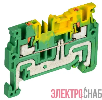 Колодка клеммная CP-PEN земля 1.5кв.мм жел./зел. IEK YCT21-00-K52-001