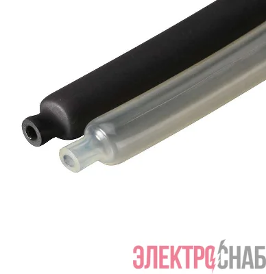 Трубка термоусадочная клеевая ТТК-(3:1)-6/2 черн. 1м КВТ 59695