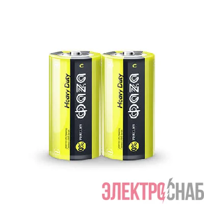 Элемент питания солевой C/R14 1.5В Heavy Duty Shrink-2 (уп.2шт) ФАZА 5002234