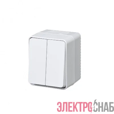 Выключатель 2-кл. ОП AtlasDesign Profi54 IP54 10AX бел. SE ATN540151