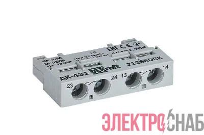 Контакт дополнительный фронтальный 2НО для ВА-431 DEKraft 21268DEK