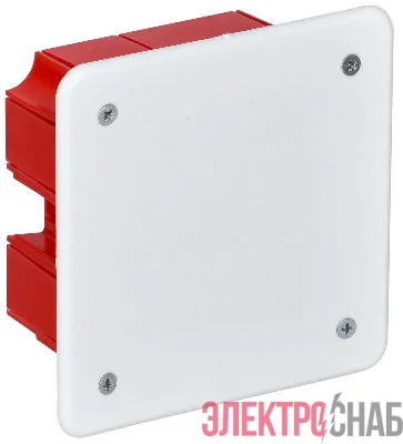 Коробка распаячная СП 92х92х45 IP20 КМ41001 (с саморезами с крышкой) IEK UKT11-092-092-040