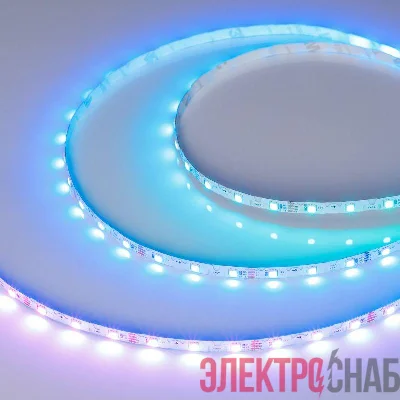 Лента светодиодная SPI-RZ-F60-6mm 12V RGB-PX1-BPT 7Вт/м IP20 3535 (уп.5м) Arlight 044684