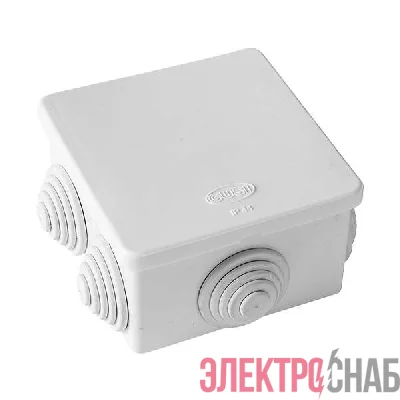 Коробка распределительная ОП 80х80х40мм IP54 бел. ГУСИ С3В86 Б Евро