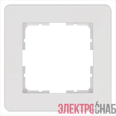 Рамка 1-м G-Flex бел. глянцевый Jasmart G1101W