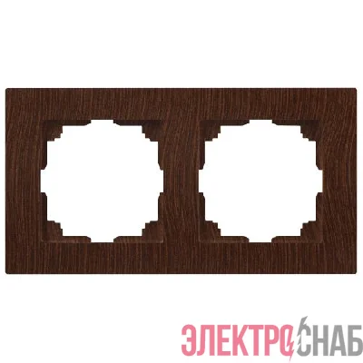 Рамка 2-м СП Accent 6-502-10 венге Intro Б0063754