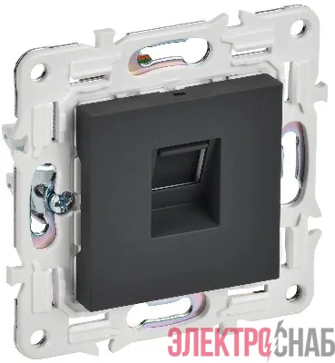 Розетка компьютерная RJ45 кат.6 SKANDY SK-K02G графит IEK SK-K10-2-K53