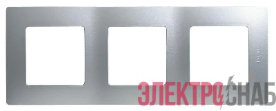 Рамка 3-м Etika алюм. Leg 672553