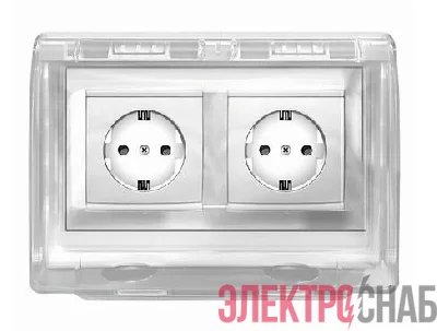 Накладка защитная для двухместной розетки Duwi 26311 1