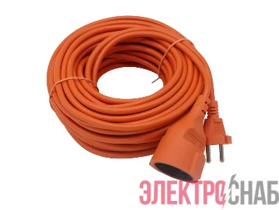 Удлинитель-шнур 1х20м без заземл. 6А IP20 2х0.75 TOKOV ELECTRIC TKE-SS20-075
