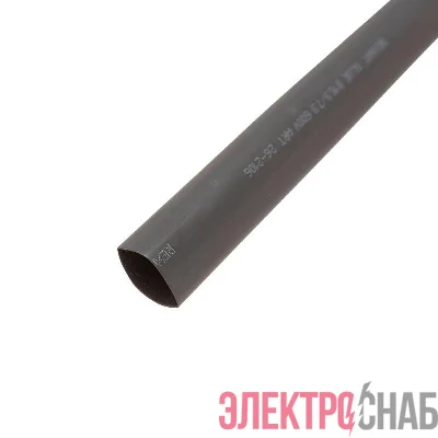 Трубка термоусадочная двустенная клеевая 15.9/7.95 (2:1) (уп.10шт) по 1м черн. Rexant 26-2106