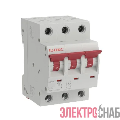 Выключатель автоматический модульный 3п C 16А 6кА MB63 YON MB63N-3PC16