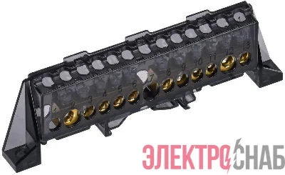 Шина нулевая N в комб. изол. "Стойка" 8х12-5+6-Ч TEKFOR IEK TF-NN20-56-DP-K02