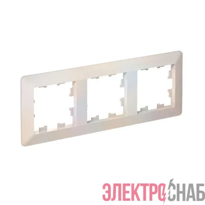 Рамка 3-м AtlasDesign Air жемчуж./дым. бел. SE ATN220403