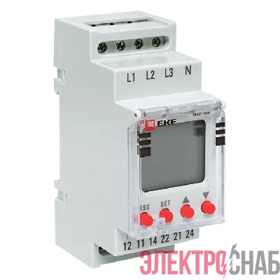 Реле контроля фаз с LCD дисплеем RKF-2S (с нейтралью) EKF rkf-2s