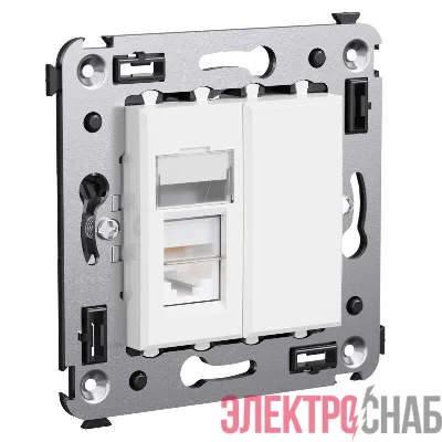 Розетка 1-м RJ-45 СП кат.5e Avanti "Белое облако" DKC 4400463