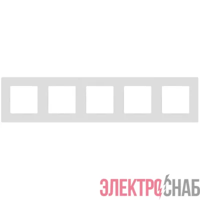 Рамка 5-м 12-5205-01М Классик бел. матов. Эра Б0067766