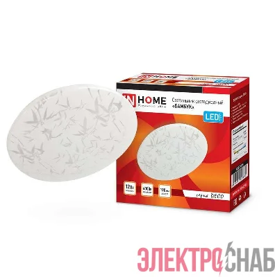 Светильник светодиодный DECO 12Вт 230В 4000К 1080лм 210х65мм БАМБУК IN HOME 4690612021881