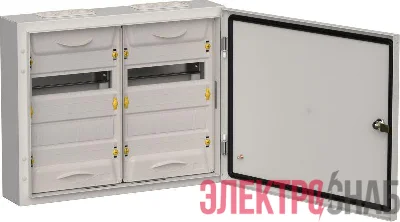 Корпус ЩРн-48 (2х24) TITAN 5 460х570х140 IP54 метал. сер. IEK TI5-50-N-2X024-54-7035