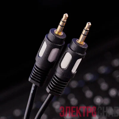 Шнур 3.5 Stereo Plug - 3.5 Stereo Plug 1.5м (GOLD) Rexant 17-4112