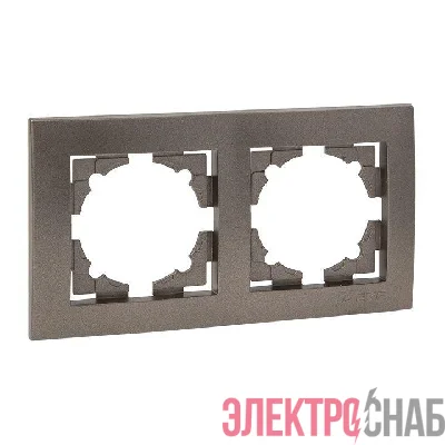 Рамка 2-м Валенсия графит EKF EWM-G-302-60