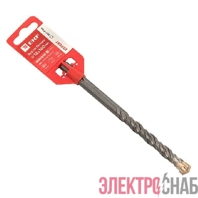 Бур по бетону SDS-plus 12х160мм 4 резца 4S спираль Expert EKF db-12-160-4x4