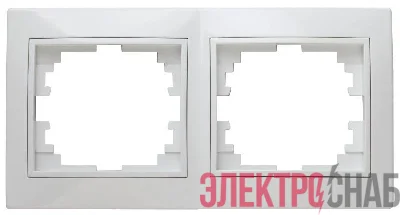 Рамка 2-м СП Plano 1-502-01 гор. бел. Intro Б0027625