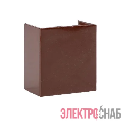 Соединитель 40х25 под темн. дерево Plast PROxima (уп.4шт) EKF cond-40-25x4
