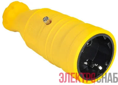 Розетка переносная OMEGA РБп14-1-0м IP20 желт. IEK OM-KR20-16-20-P1-00-K05