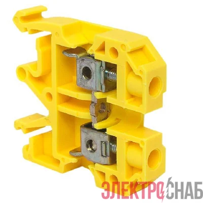 Колодка клеммная JXB-2.5/35 (25а) желт. EKF plc-jxb-2.5/35y