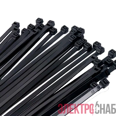 Хомут кабельный (стяжка) PCT 4.8х300-100BL PA6.6 (уп.100шт) JazzWay 5054639