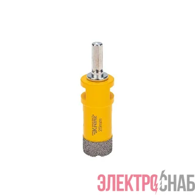 Коронка алмазная профессиональная по керамограниту и железобетону М14 вакуумное спекание 25мм для УШМ Kranz KR-92-1012