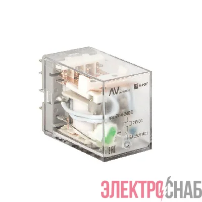 Реле промежуточное RPA 22/4 5А 24В DC AVERES EKF rpa-22-4-24DC
