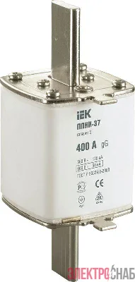 Вставка плавкая ППНИ-37 400А габарит 2 IEK DPP40-400