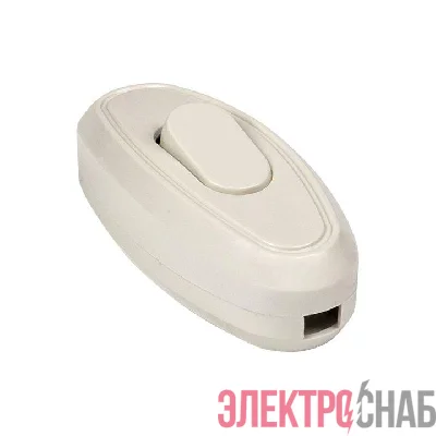 Переключатель на шнур бел. 6А 250В EKF APB6-10