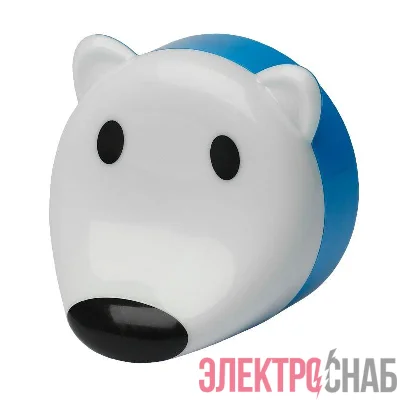 Светильник NN-603-LS-W ночник "Мишка" от сети с сенсором бел. ЭРА Б0019095