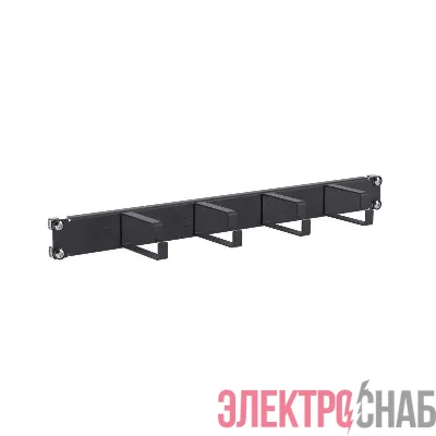 Органайзер кабельный 19дюйм 1U черн. DKC R5PC191HEB