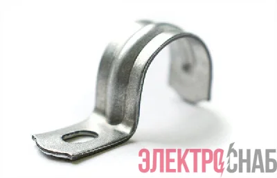 Скоба крепежная однолапковая d21-22мм под саморез PTK-Accessories метал. (уп.100шт) ПожТехКабель 850-006